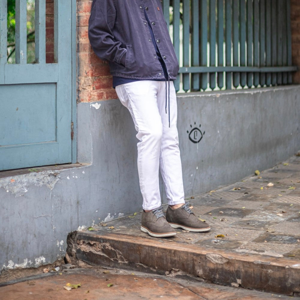 Derby Gris + 7cm